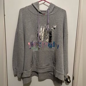 Magic Kingdom iridescent foil hooded sweatshirt